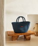 Aberto Design Bolso Decorativo Azul Marino